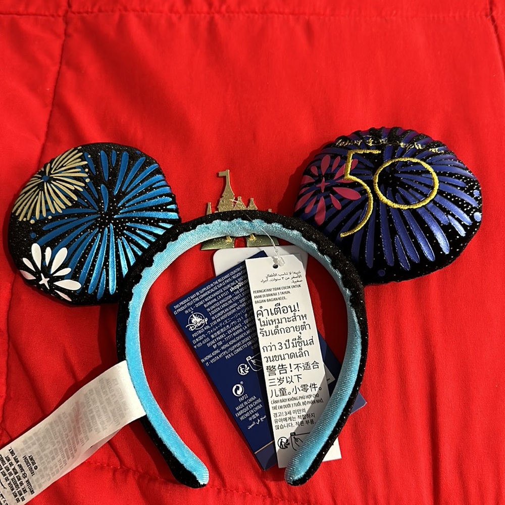 50th Anniversary Fireworks Disney Ears - Picture 2 of 3